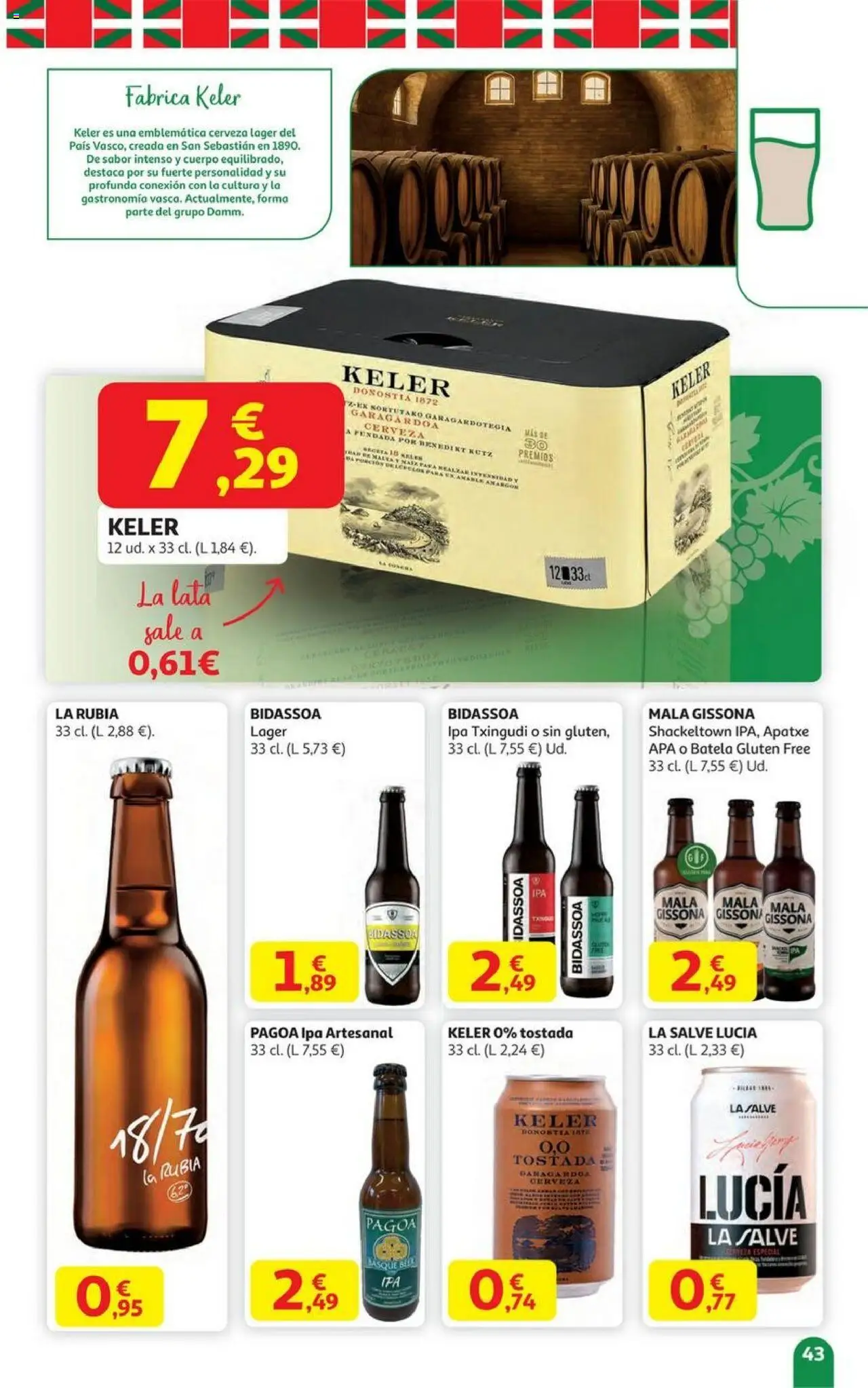 Alcampo - HG Pais Vasco │ válido desde el 06.10.2025 | Página: 43 | Productos: Cerveza