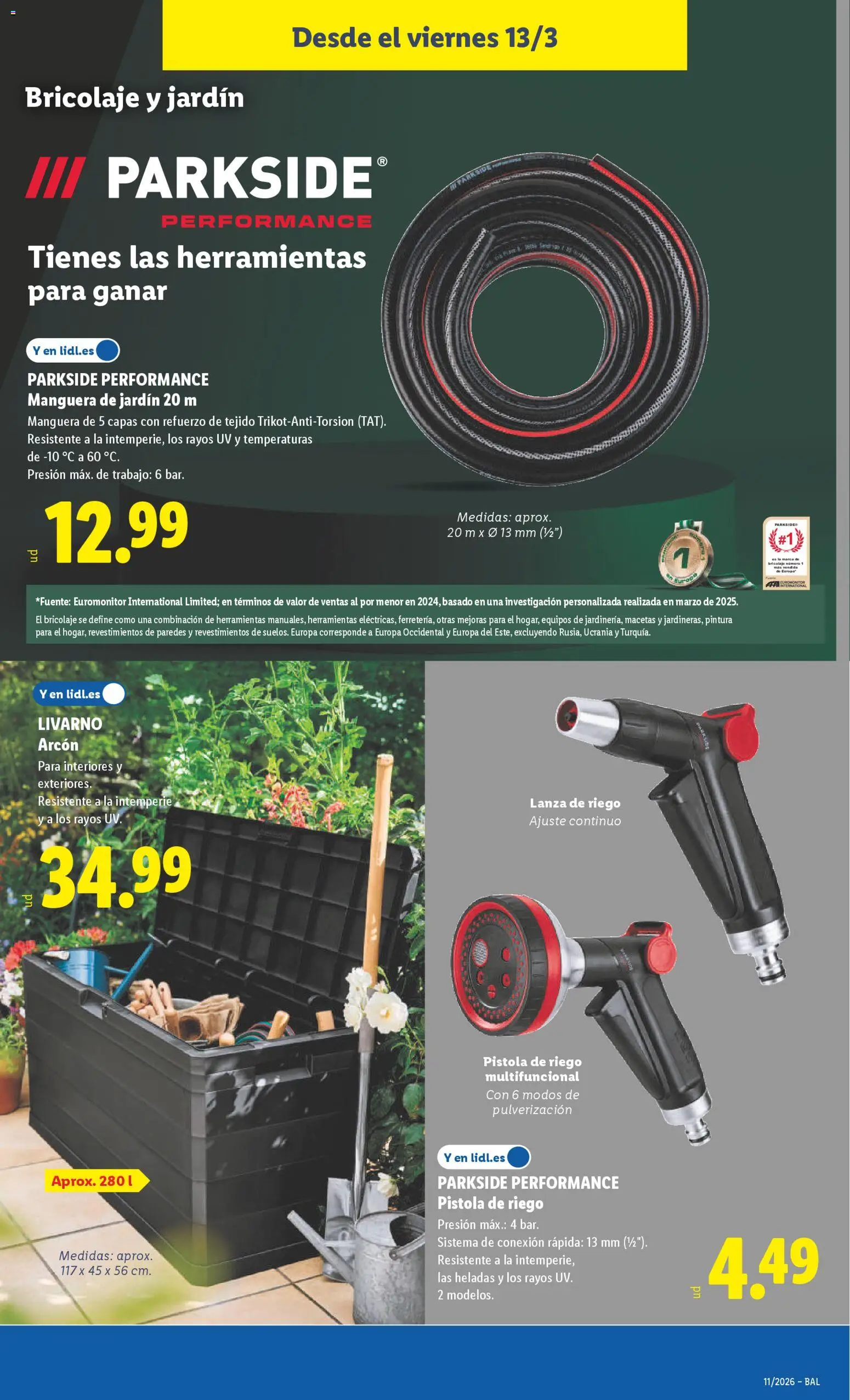 Lidl folleto de bazar │ válido desde el 09.03.2026 | Página: 21 | Productos: Manguera