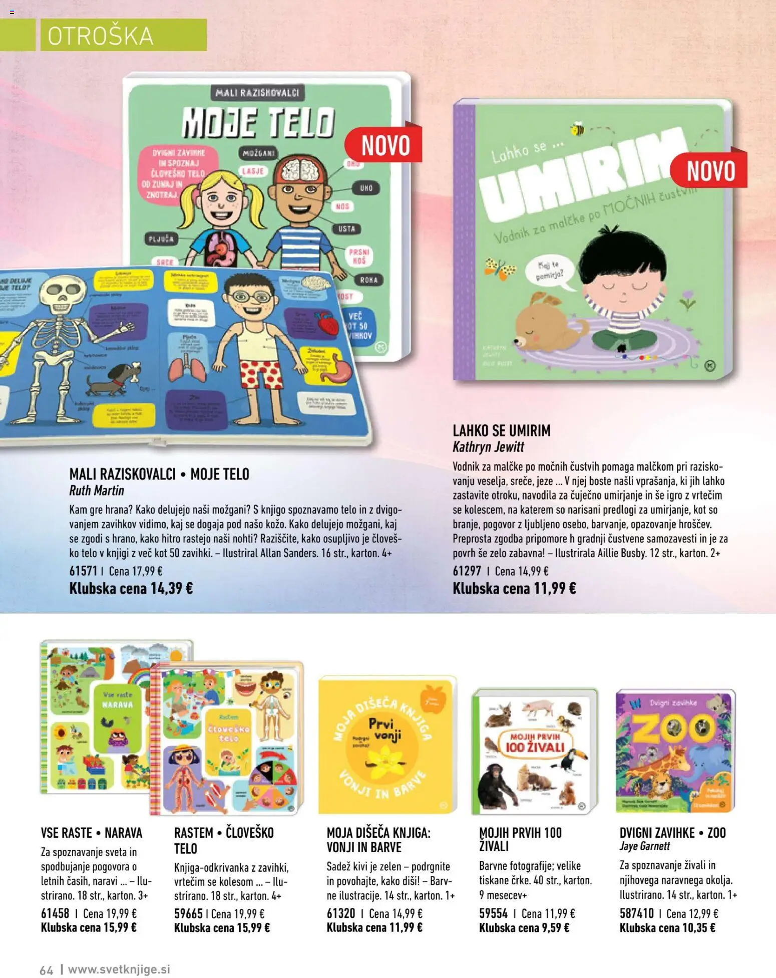 Novi Svet knjige katalog ponudbe – veljaven od 01.01.2026 | Stran: 64 | Izdelki: Knjiga, Kivi