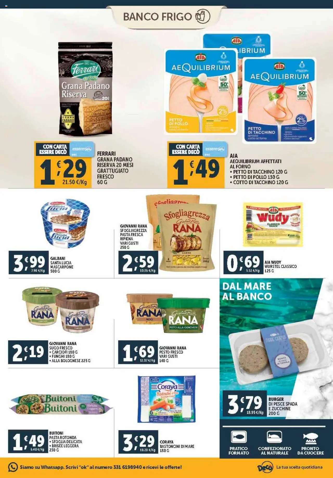 Volantino Decò del 12.09.2025 | Pagina: 7 | Prodotti: Tacchino, Pasta, Pesto, Sugo