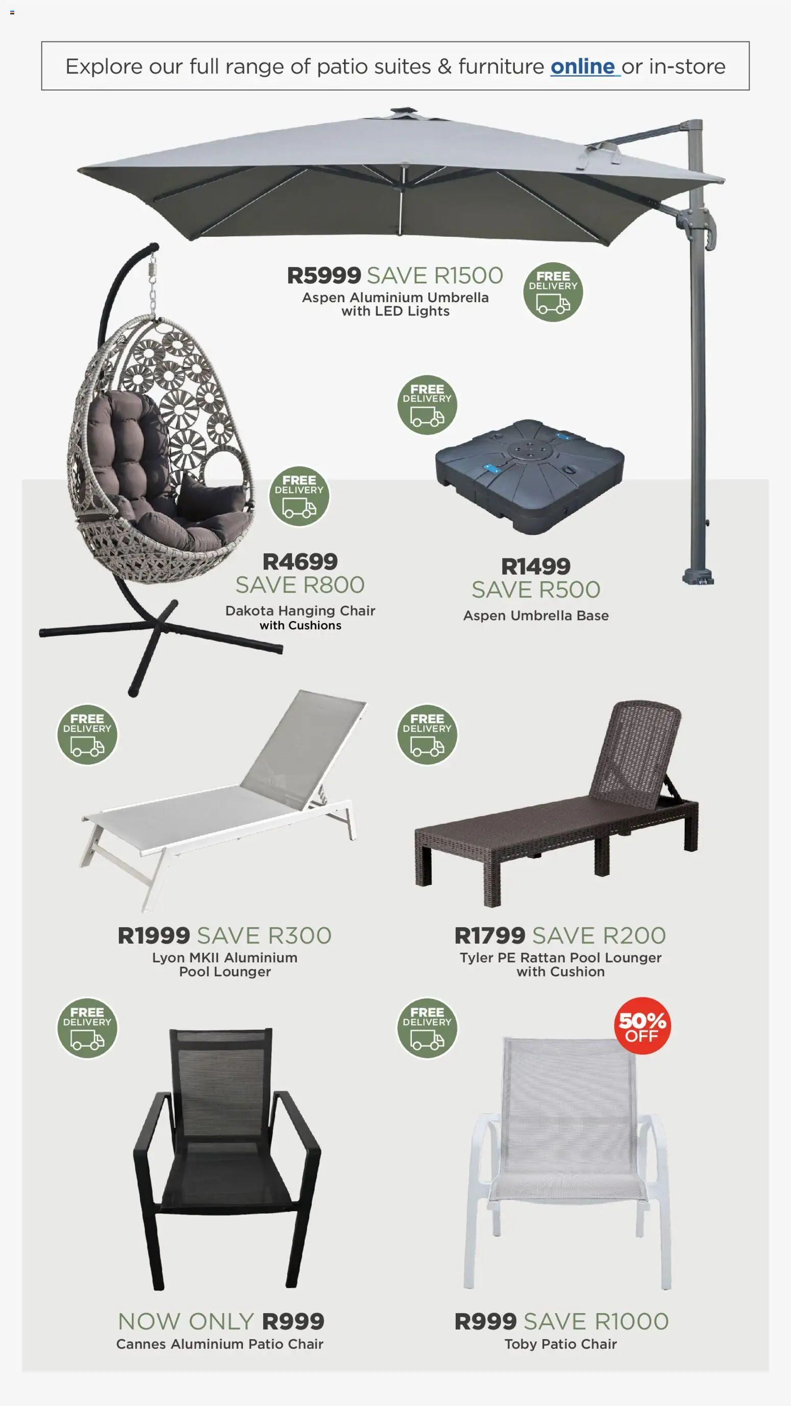 New House and Home catalogue – valid from 13.04.2026 | Page: 15 | Products: Cushion, Umbrella, Chair