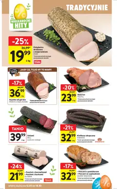 Pogląd oferty "Intermarche gazetka" - ważna od 12.03.2026 | Strona: 24 | Produkty: Kiełbasa, Bell, Szynka, Salami