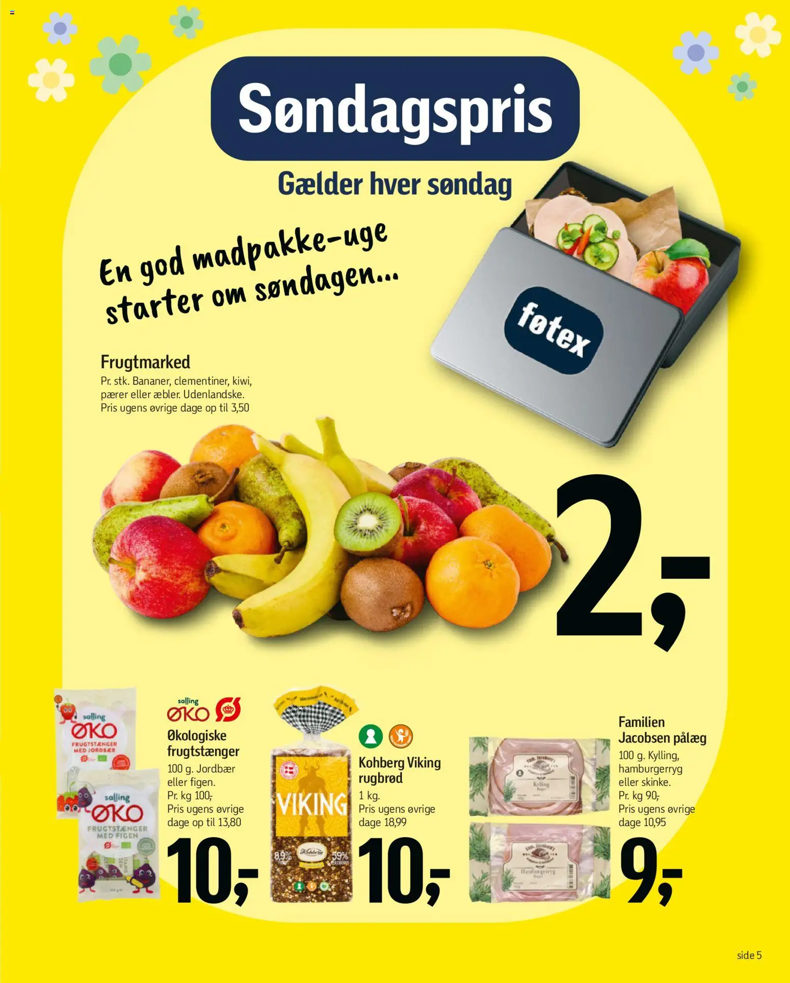 Føtex tilbudsavis – gyldig fra 27.03.2026 | Side: 12 | Produkter: Jordbær, Rugbrød, Hamburgerryg, Pærer