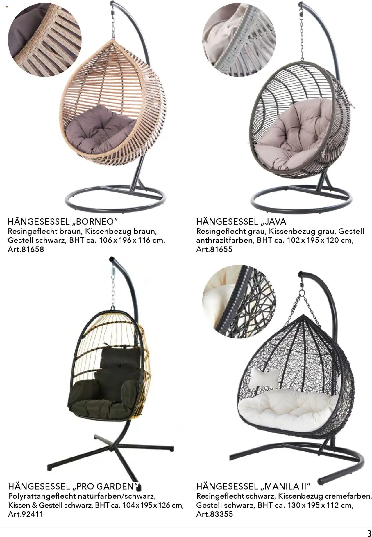 Rahaus Prospekt Gartenmöbel – gültig ab 07.04.2025 | Seite: 3 | Produkte: Kissen