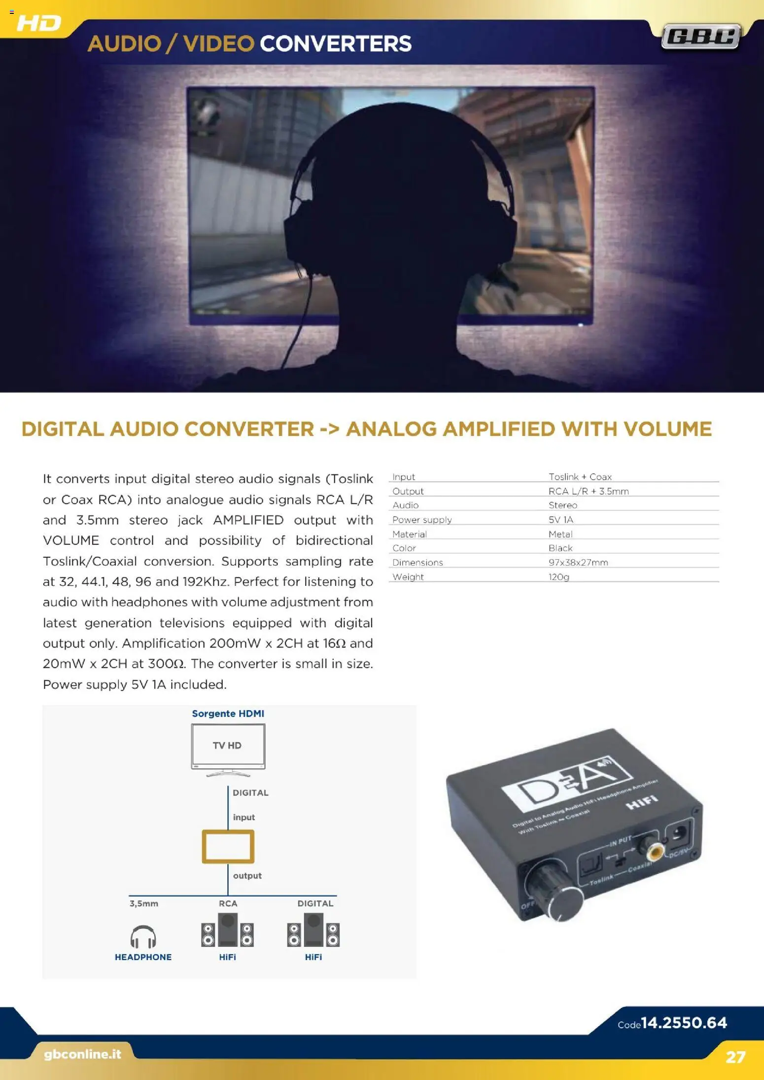 Volantino GBC del 16.12.2025 | Pagina: 27 | Prodotti: The, TV, Video, Audio