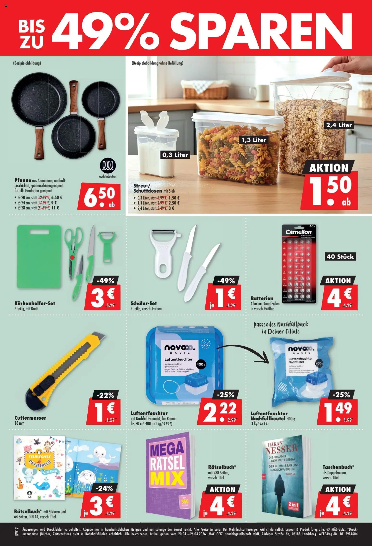 Mäc Geiz Prospekt 	 – gültig ab 20.04.2026 | Seite: 2 | Produkte: Batterien