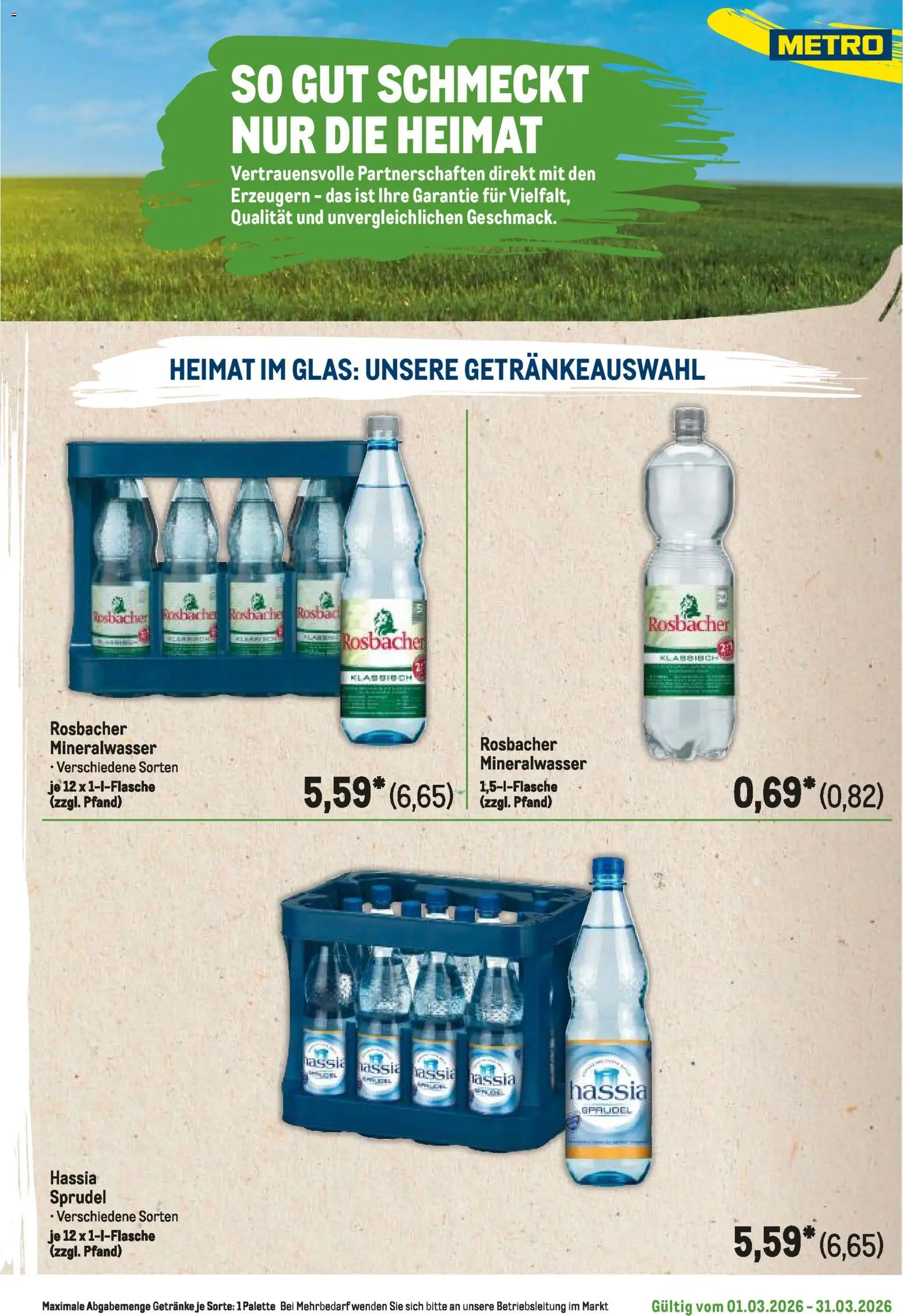 Metro Regionaler Flyer – gültig ab 01.03.2026 | Seite: 37 | Produkte: Mineralwasser