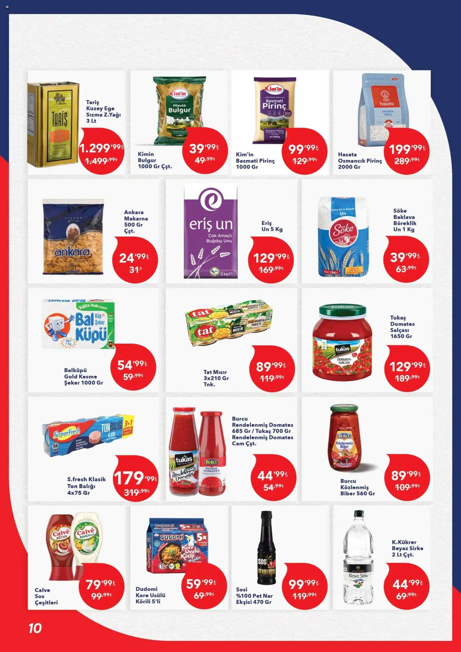 Kim Market Katalog - Marmara Insert - 14.03.2026 tarihinden itibaren geçerlidir | Sayfa: 10 | Ürünler: Domates, Pirinç, Biber, Ton balığı