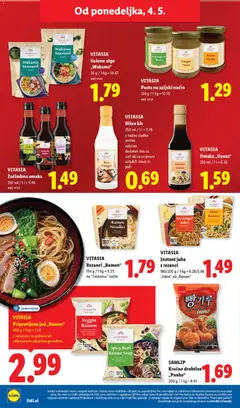 Lidl katalog akcije – veljaven od 29.04.2026 | Stran: 48 | Izdelki: Rezanci, Juha, Kis, Suši