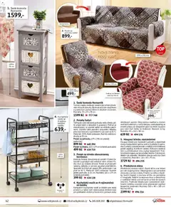 Náhled letáku Velký Košík katalog duben 2026 od 01.04.2026 | Strana: 62 | Produkty: Předsíňová stěna, Křesla, Komoda, Křeslo