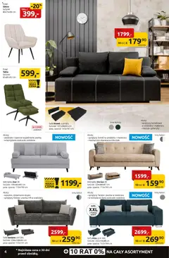 Pogląd oferty "Black Red White Black Friday" - ważna od 30.10.2025 | Strona: 4 | Produkty: Sofa, Fotel