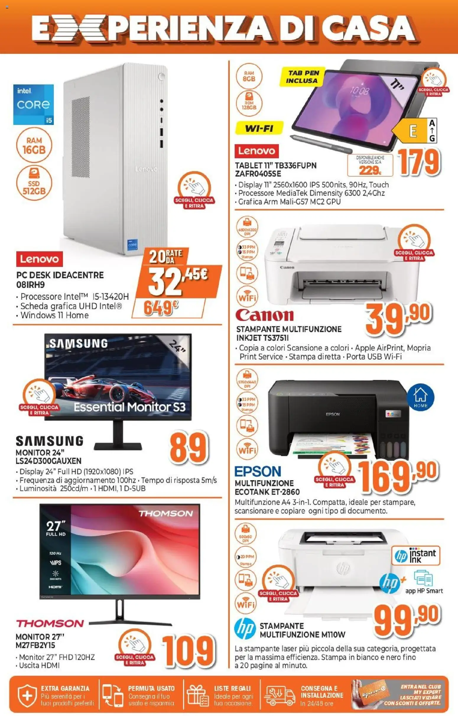 Volantino Expert del 09.04.2026 | Pagina: 9 | Prodotti: Tablet, PC, USB, Stampa
