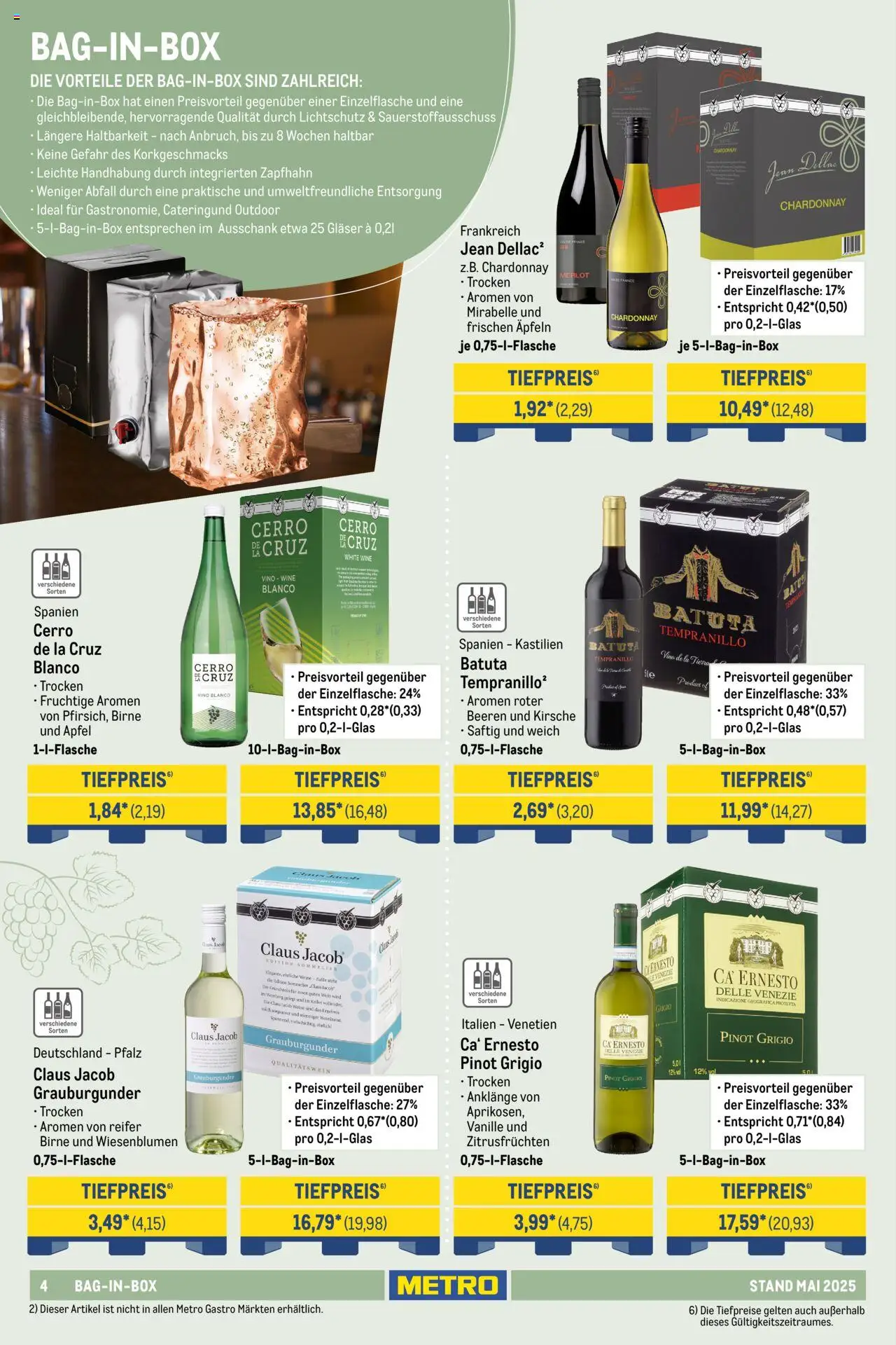 Metro Hauswein-Katalog - gültig ab dem 01.05.2025 | Seite: 4 | Produkte: Äpfel, Birne