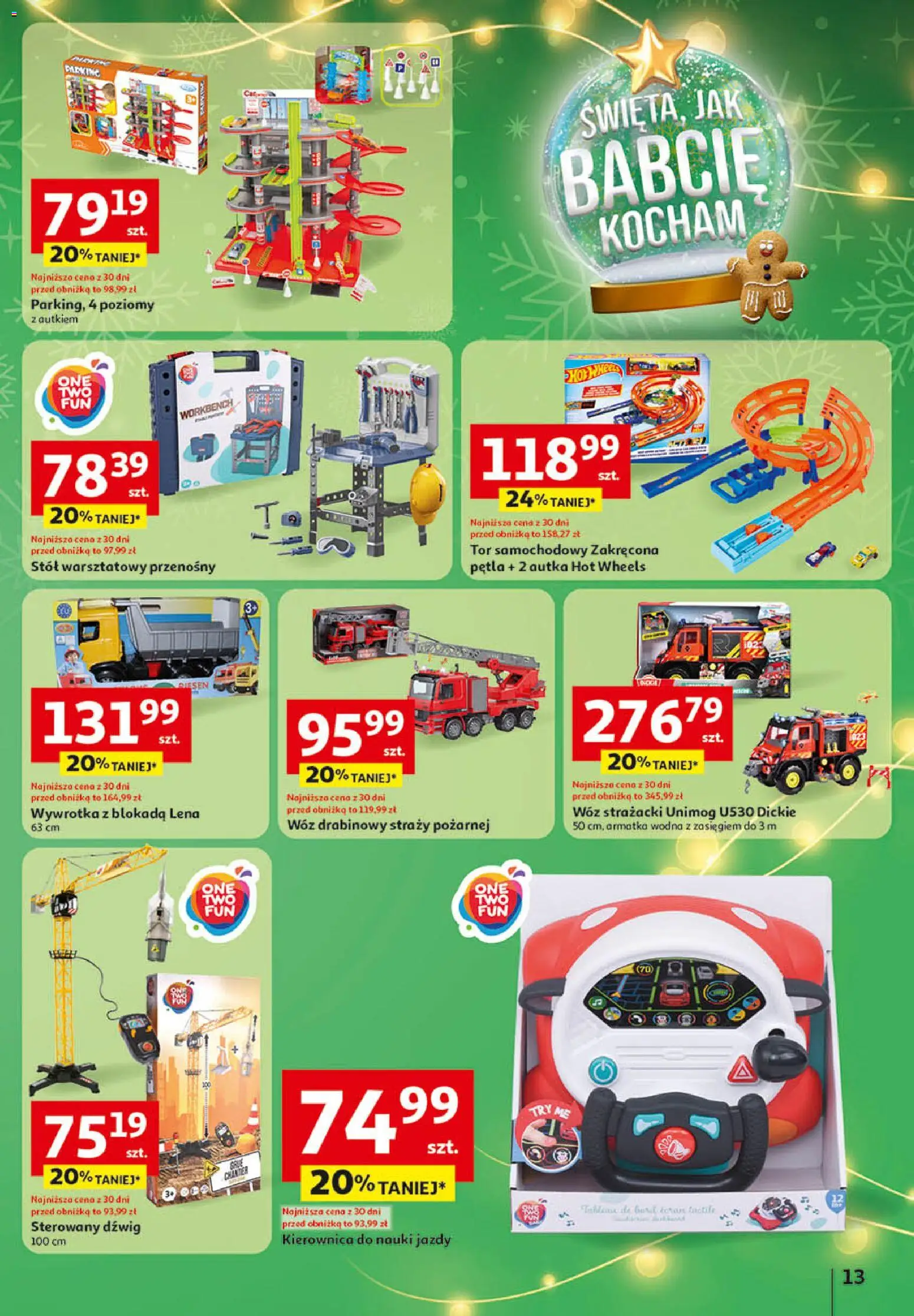 Auchan Gazetka - Zabawki Święta jak babcię kocham Hipermarket od 06.11.2025 | Strona: 13 | Produkty: Stół