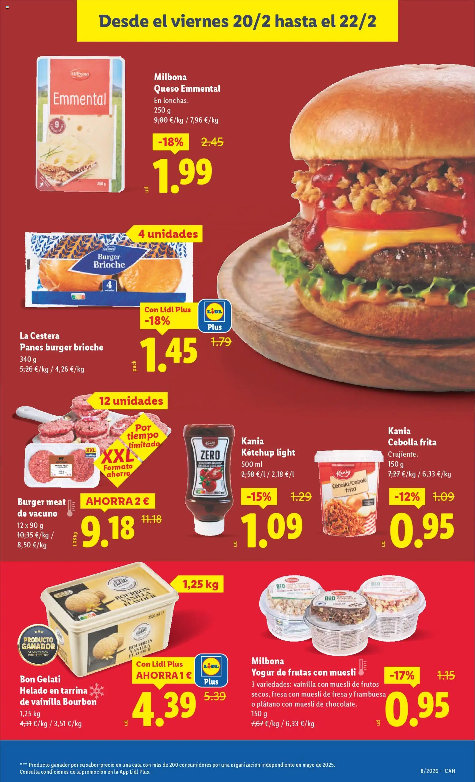 Lidl - Canarias  │ válido desde el 16.02.2026 | Página: 39 | Productos: Queso, Yogur, Helado, Παγωμένο τσάι
