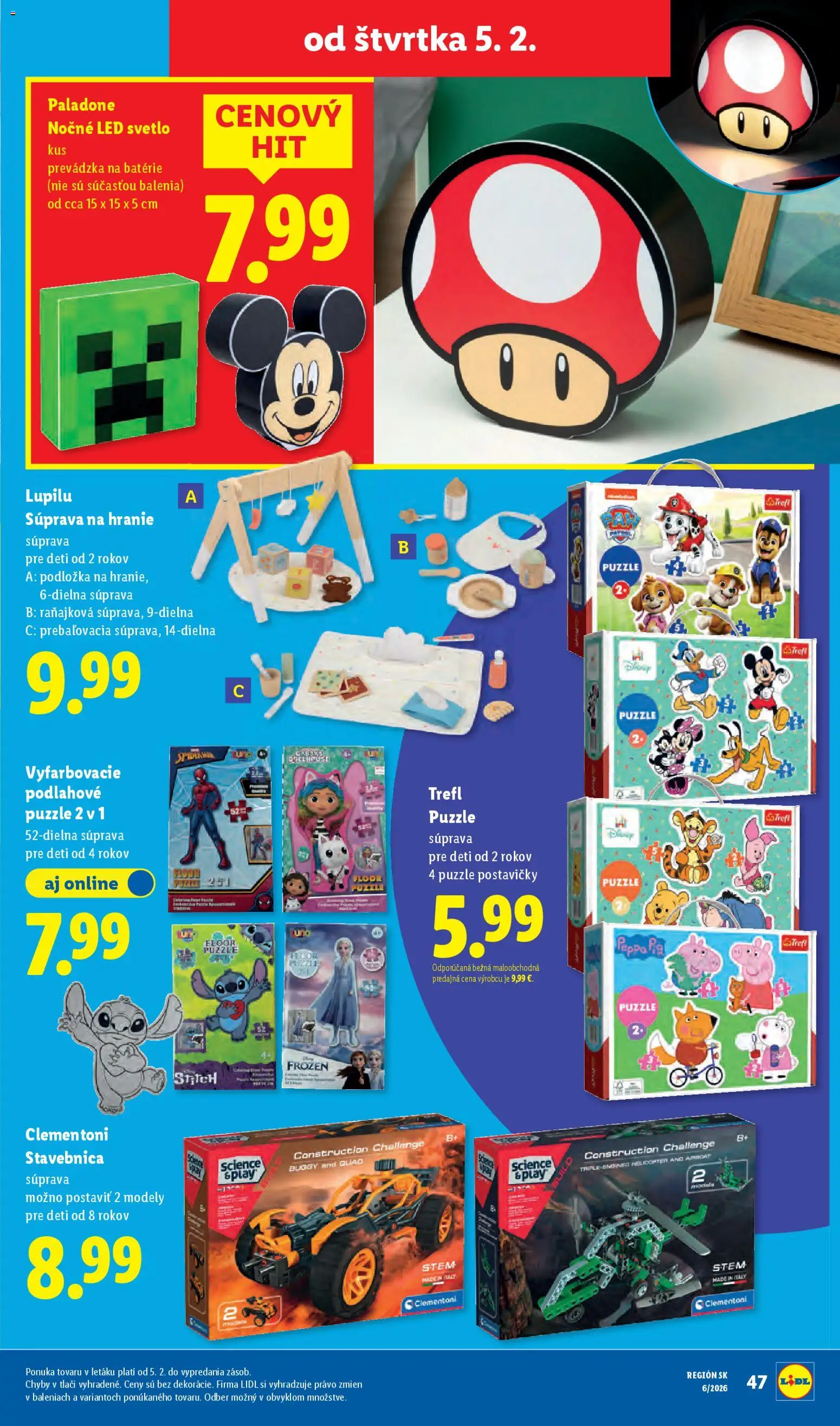 Nové Lidl akcie – leták je platný od 02.02.2026 | Strana: 77 | Produkty: Svetlo, Led, Puzzle
