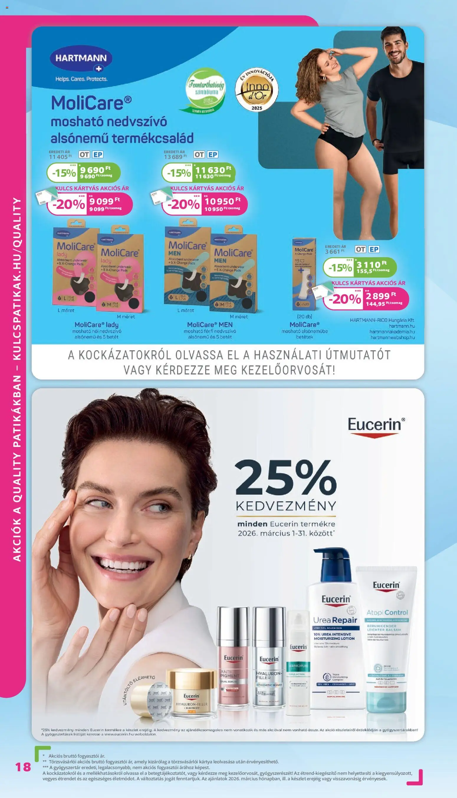 Kulcs Patika akciós ujság - amely érvényes a következő dátumtól: 01.03.2026 | Oldal: 18