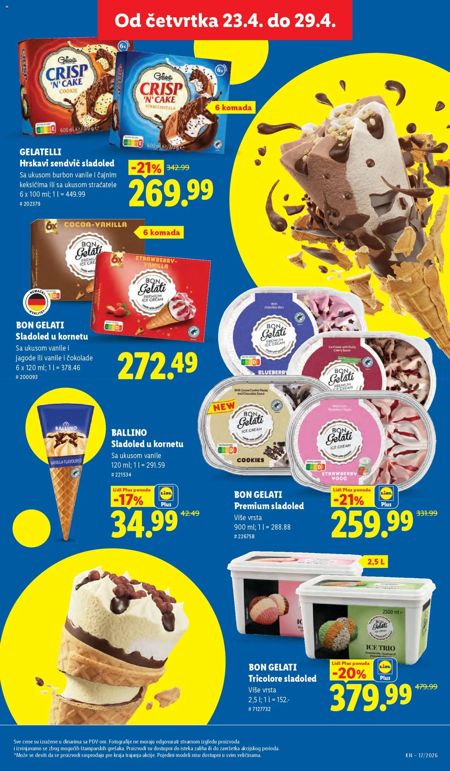 Lidl katalog - važi od 23.04.2026 | Strana: 49 | Proizvode: Burbon, Jagode, Sladoled