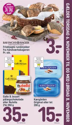 Galle & Jessen pålægschokolade eller Nutella, 216-350 g gyldig fra 02.11.2025 | Side: 27