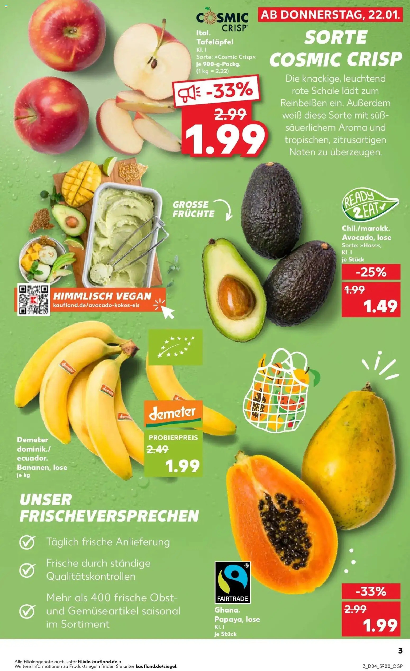 Kaufland prospekt Lutherstadt Wittenberg	 – gültig ab 22.01.2026 | Seite: 5 | Produkte: Apple, Avocado, Obst