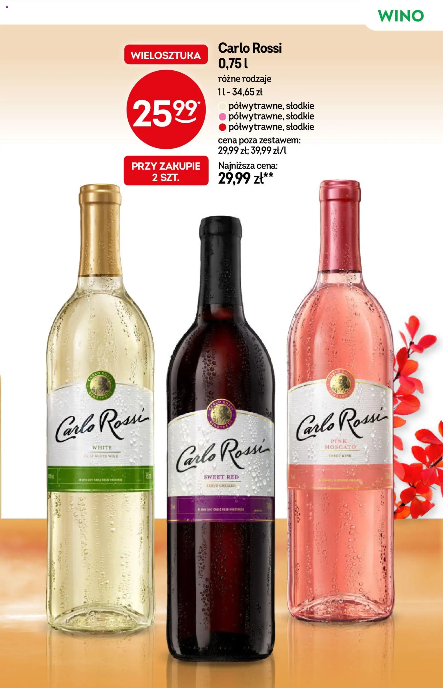 Żabka Black Friday od 26.11.2025 | Strona: 17 | Produkty: Wino, Carlo Rossi