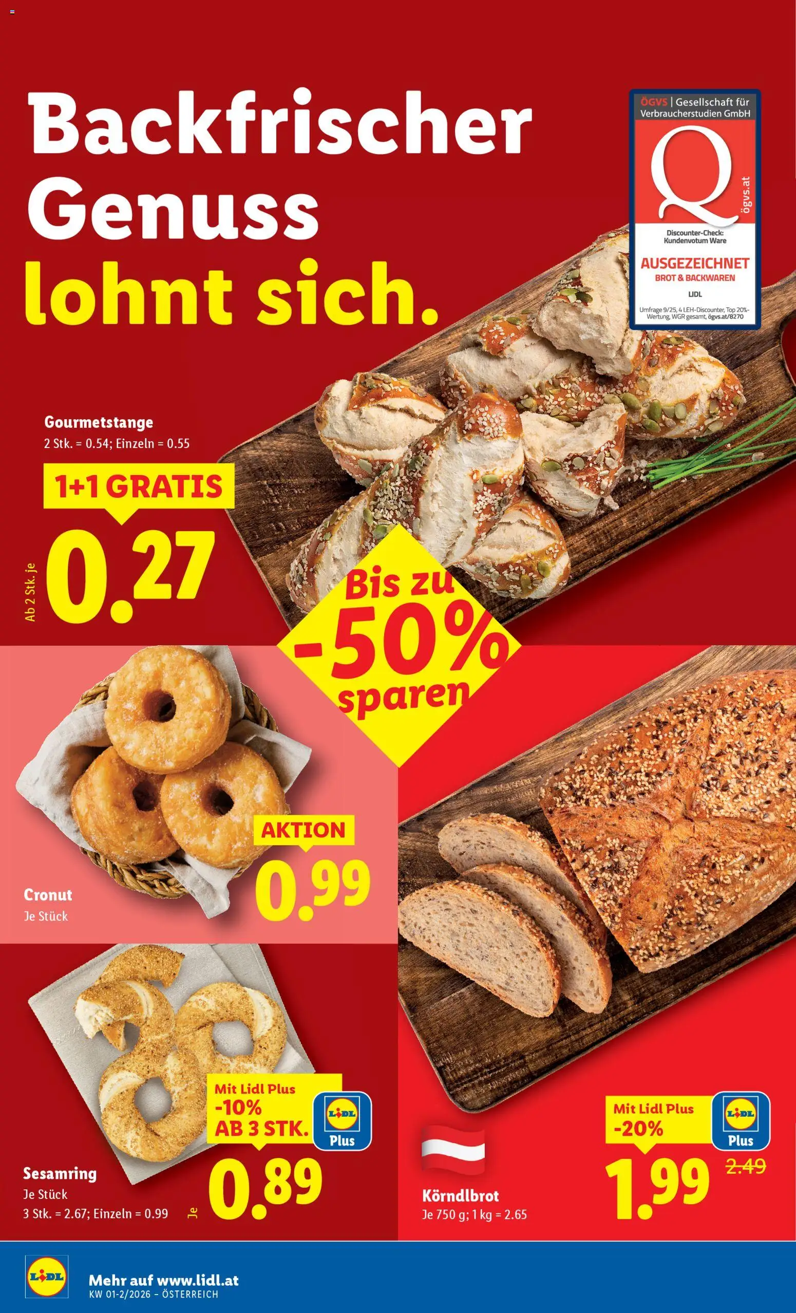 Lidl Eisenstadt, Ebenfurth, Mattersburg gültig ab 02.01.2026 | Seite: 6 | Produkte: Brot