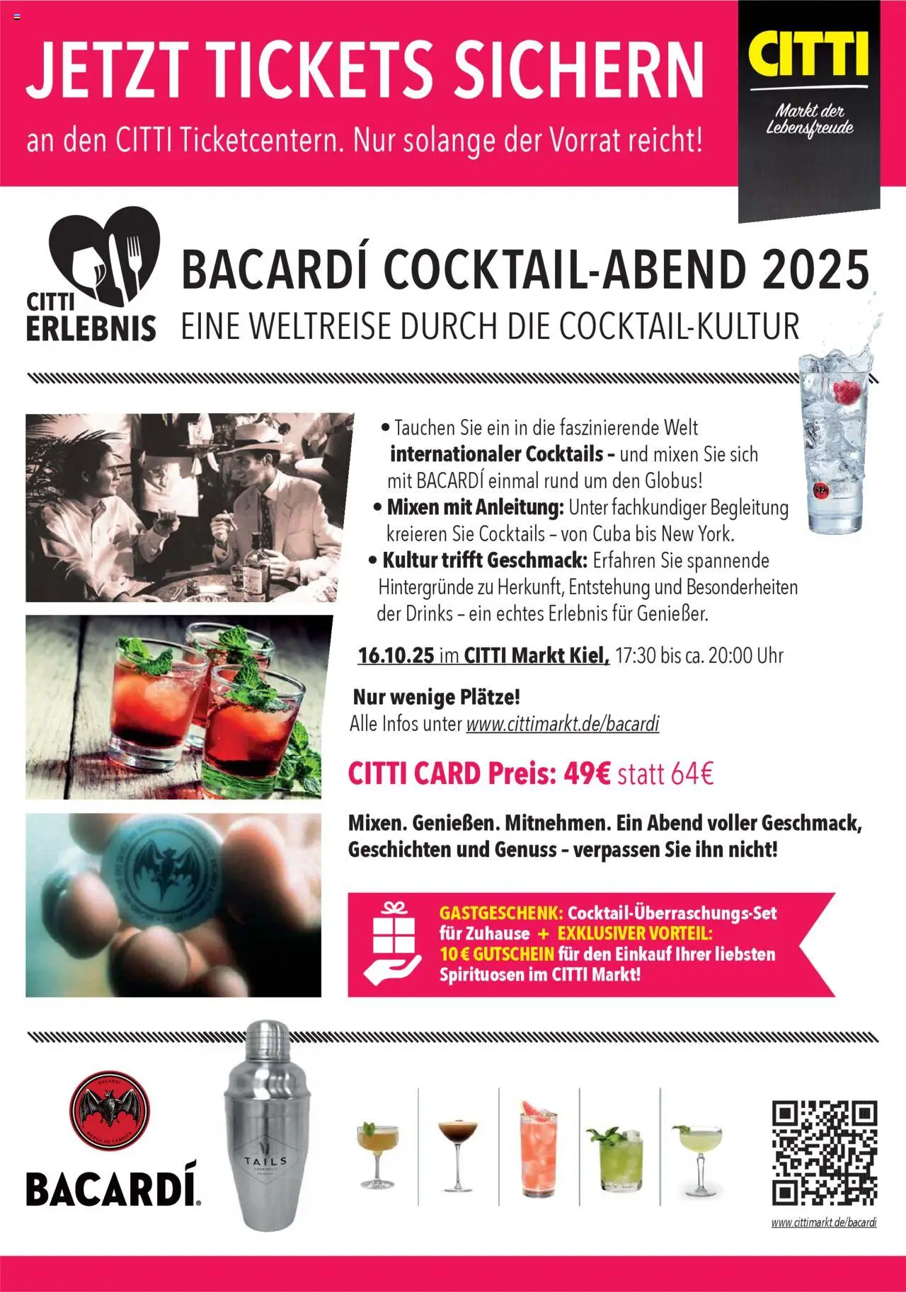 CITTI Markt Prospekt Citty Hits – gültig ab 01.10.2025 | Seite: 5 | Produkte: Bacardi, Uhr