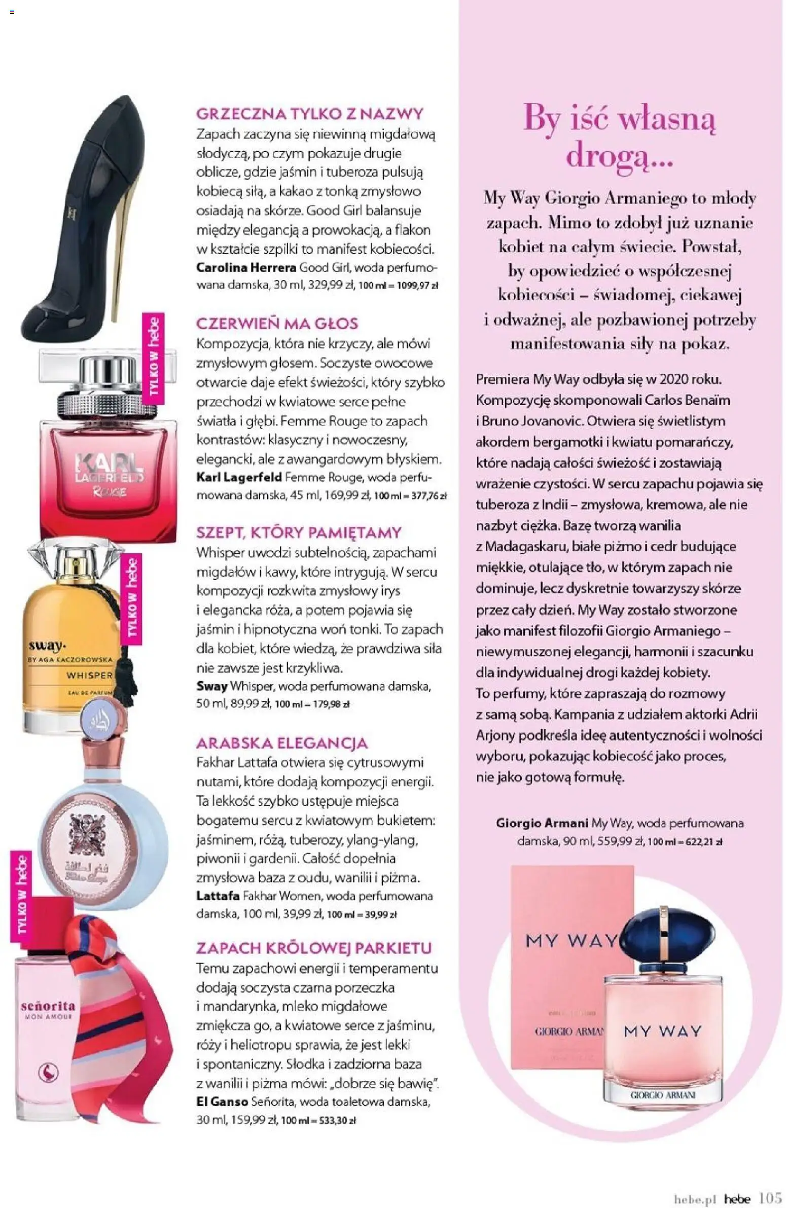 Hebe gazetka - Magazyn od 01.03.2026 | Strona: 105 | Produkty: Szpilki, Kakao, Woda toaletowa, Mleko