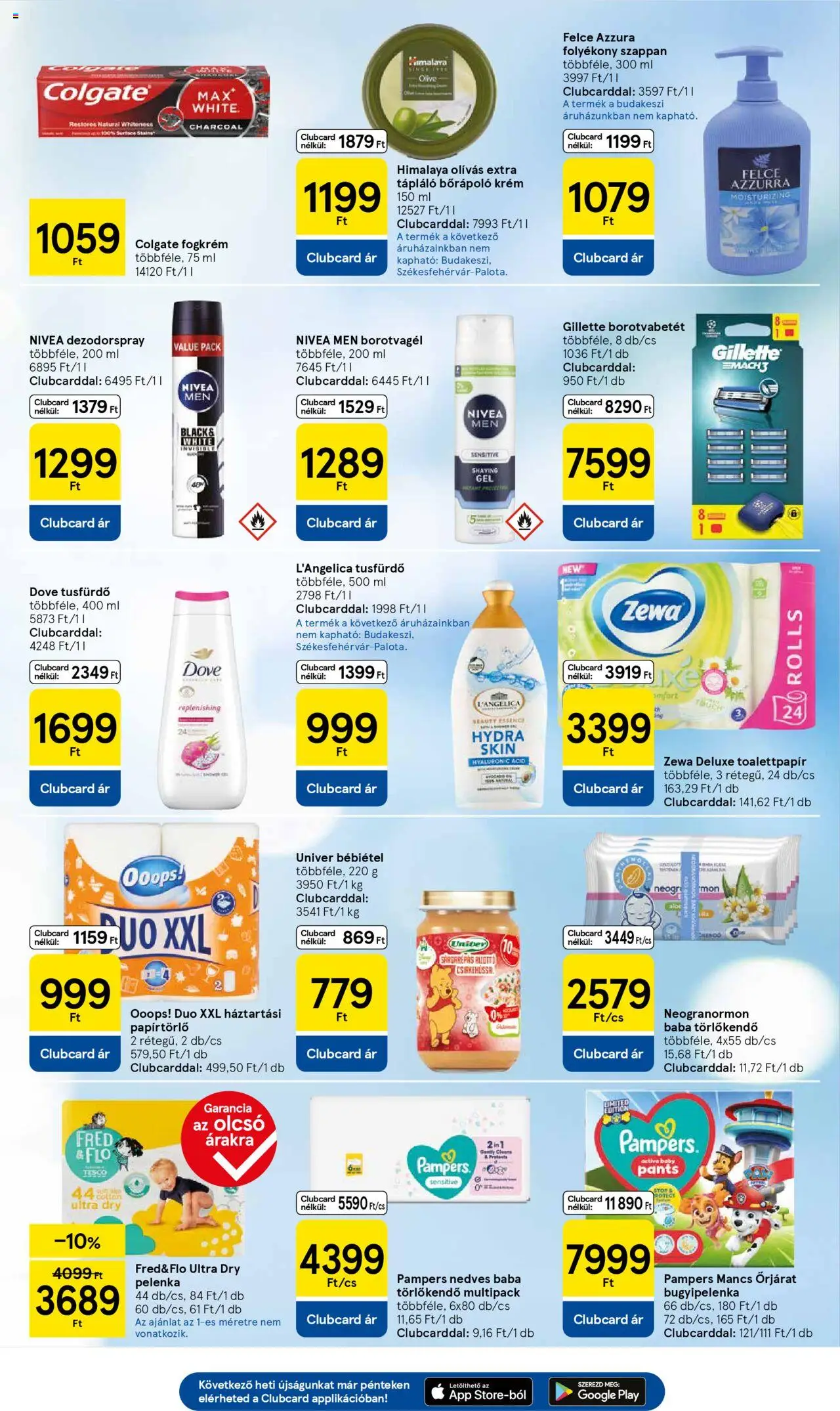 Tesco akciós ujság - amely érvényes a következő dátumtól: 21.10.2025 | Oldal: 9 | Termékek: Pampers, Törlőkendő, Borotvabetét, Pelenka