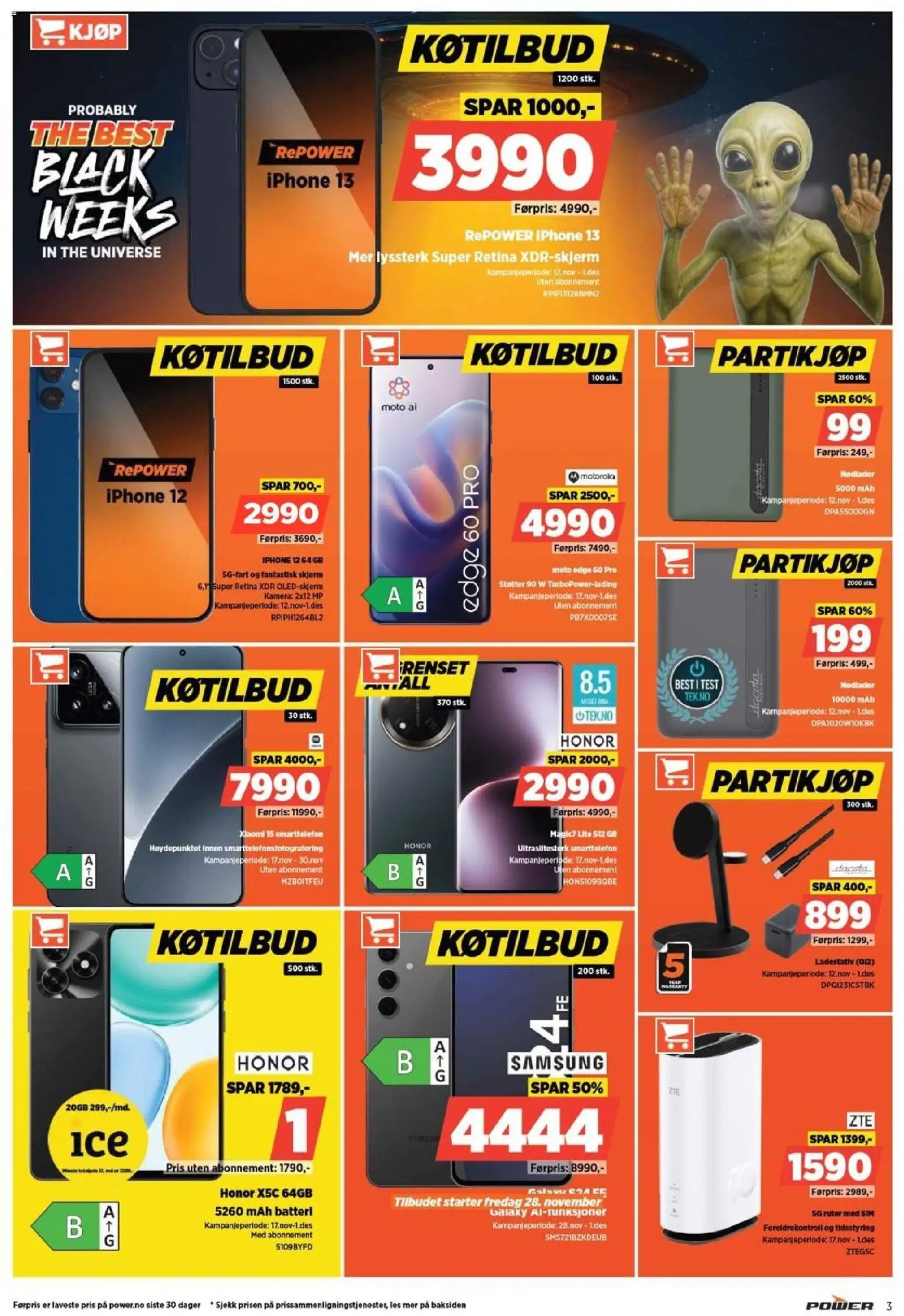 {H1} | Side: 3 | Produkter: Smarttelefon, Skjerm, Kamera, Batteri