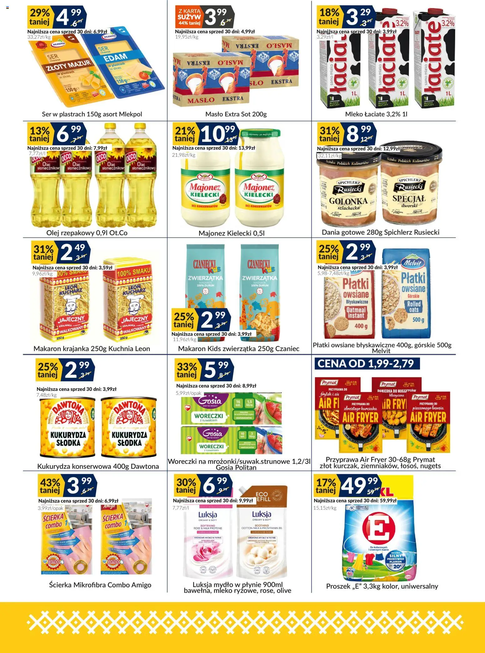 Sużyw Gazetka od 12.01.2026 | Strona: 3 | Produkty: Płatki owsiane, Kremowe mydło w płynie, Ser, Mydło