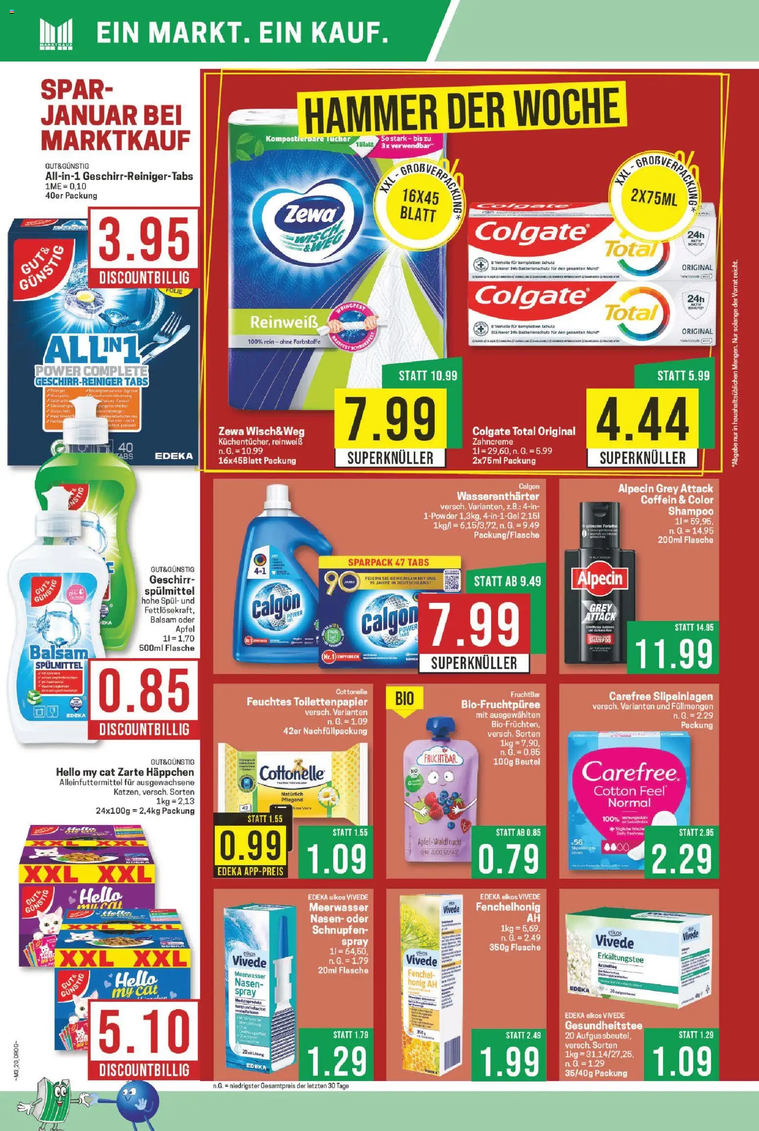 Marktkauf Prospekt 	 – gültig ab 12.01.2026 | Seite: 20 | Produkte: Äpfel, Zewa, Hella, Feuchtes Toilettenpapier