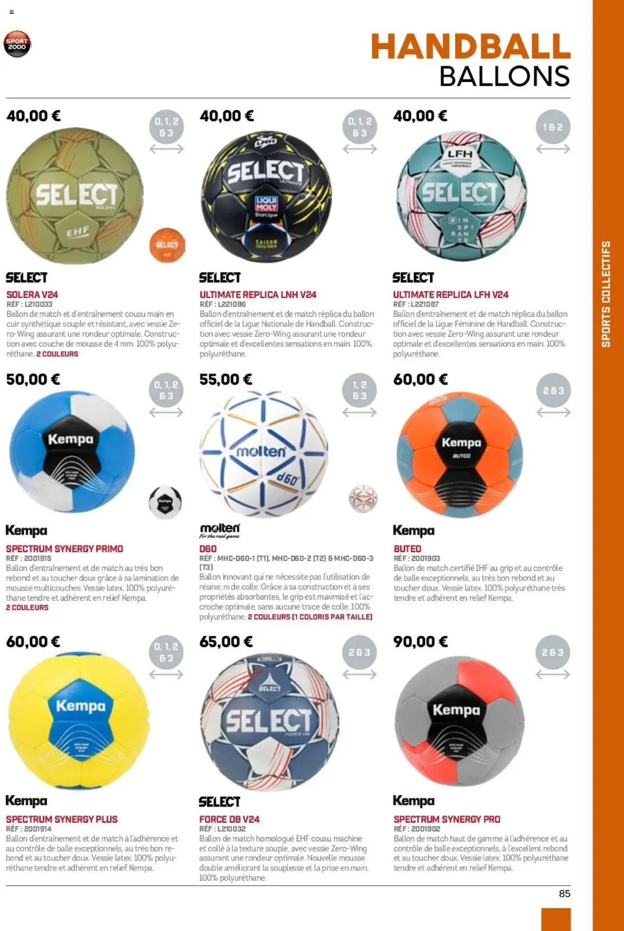  | Page: 85 | Produits: Mousse, Prise, Colle
