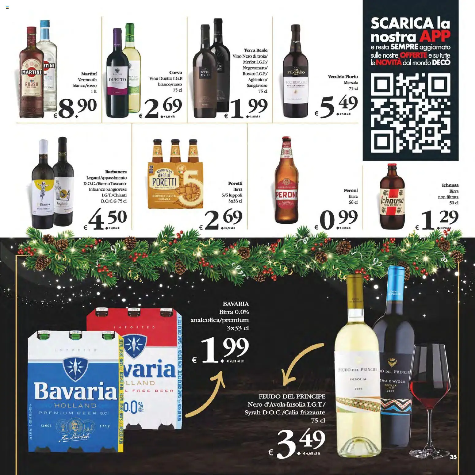 Volantino Decò del 05.12.2025 | Pagina: 35 | Prodotti: Birra, Vino, Terra