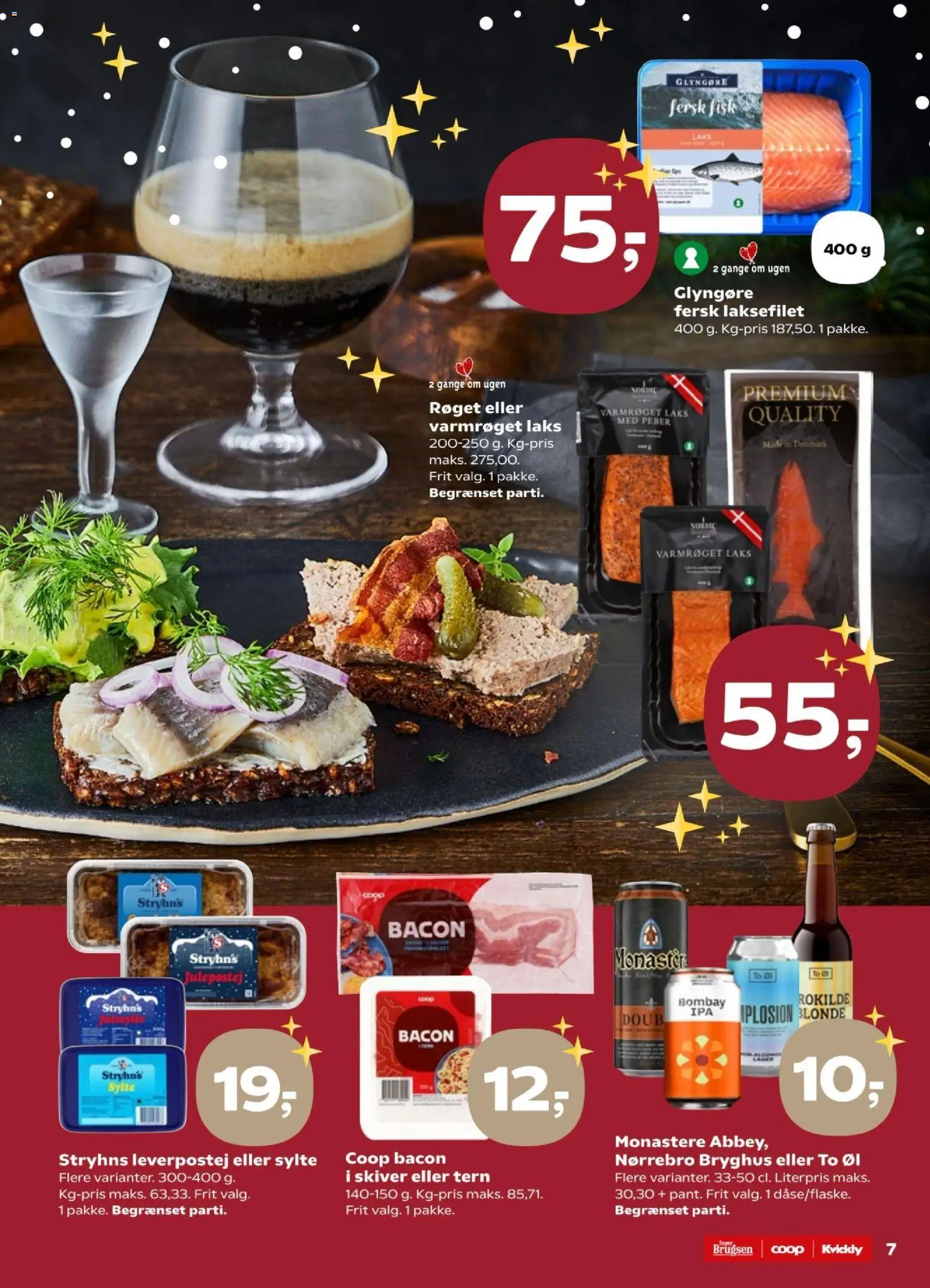 Kvickly tilbudsavis – gyldig fra 05.12.2025 | Side: 7 | Produkter: Øl, Peber, Leverpostej, Bacon