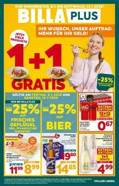 Billa Plus Flugblatt - Niederösterreich ab 08.01.2026 gültig