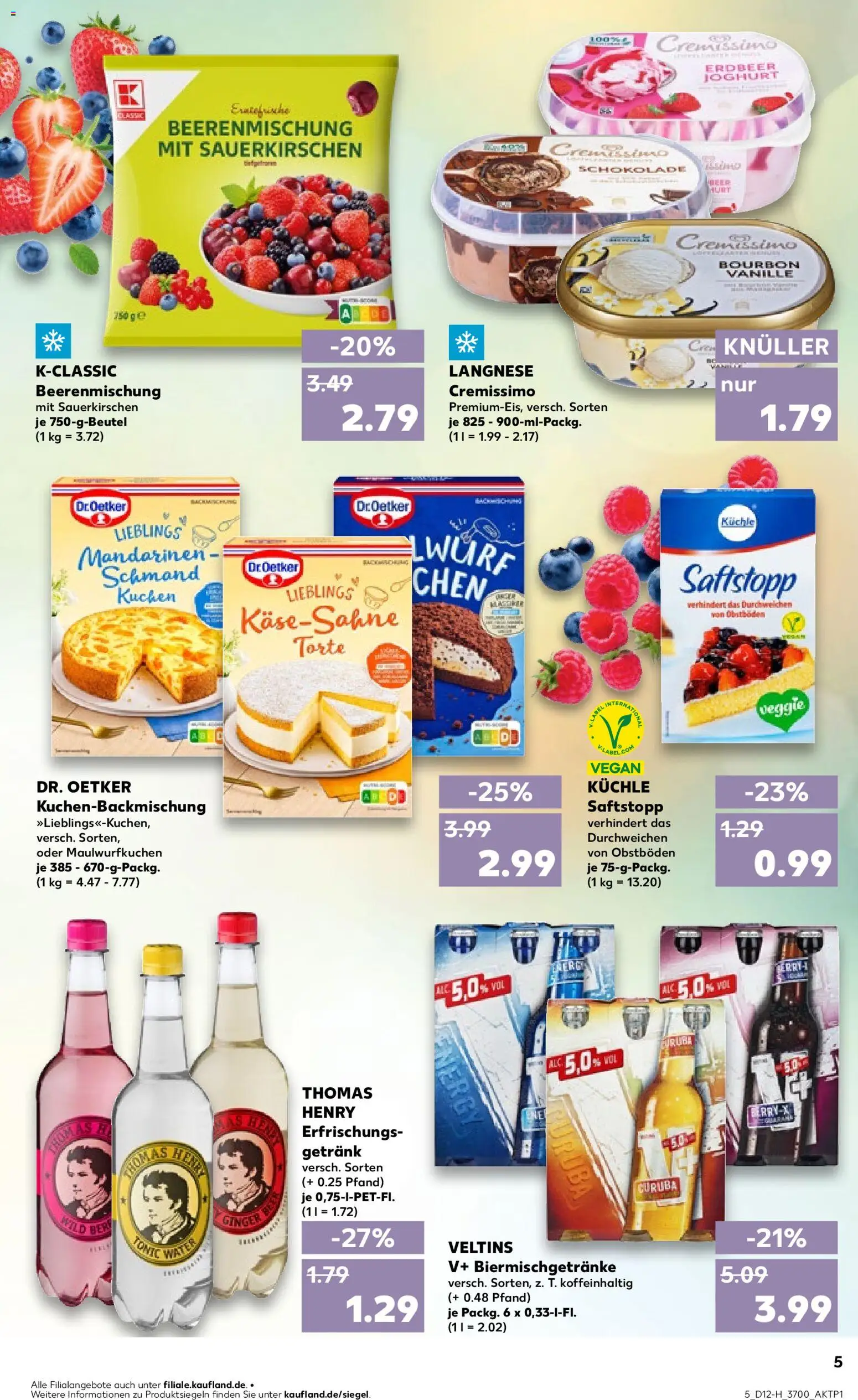 Kaufland Prospekt Rostock	 – gültig ab 19.03.2026 | Seite: 5 | Produkte: Langnese, Energy, Schokolade, Mandarinen