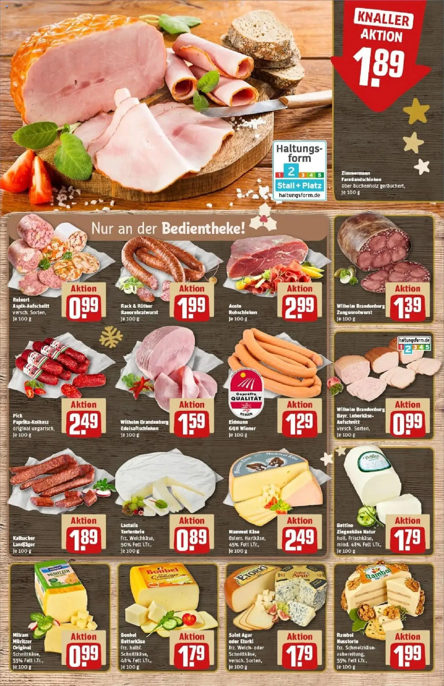 Rewe prospekt Petersberg	 – gültig ab 23.11.2025 | Seite: 9 | Produkte: Käse, Ziegenkäse, Milram, Leberkase