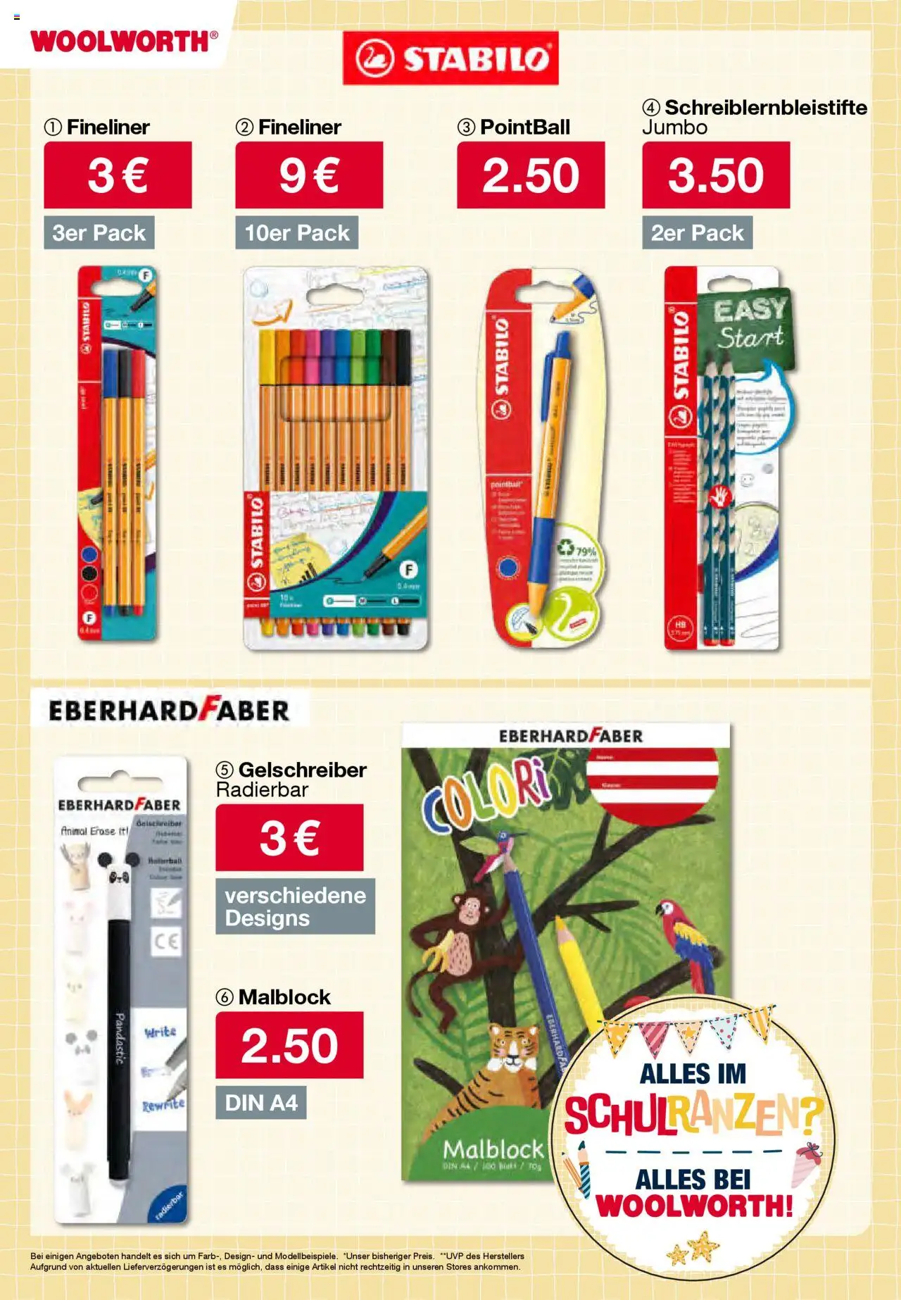 Woolworth Schreibwarenprospekt - gültig ab dem 20.08.2025 | Seite: 22