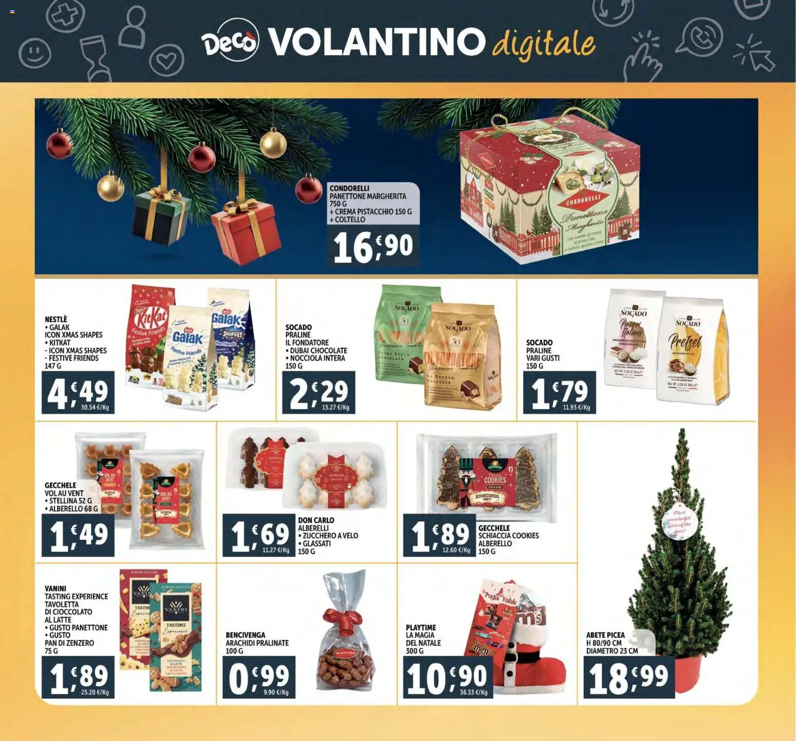 Volantino Decò del 02.12.2025 | Pagina: 34 | Prodotti: Cioccolato, Latte, Panettone, Arachidi