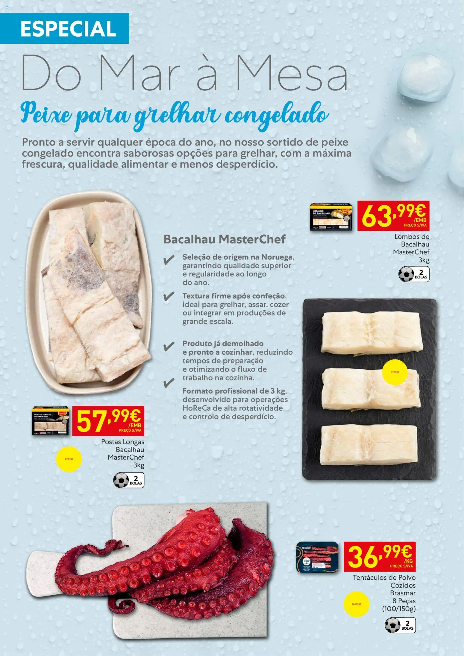 Recheio - Horeca Bons Negócios Madeira │ válido de 07.04.2026 | Página: 9 | Produtos: Bacalhau, Polvo, Mesa, Peixe