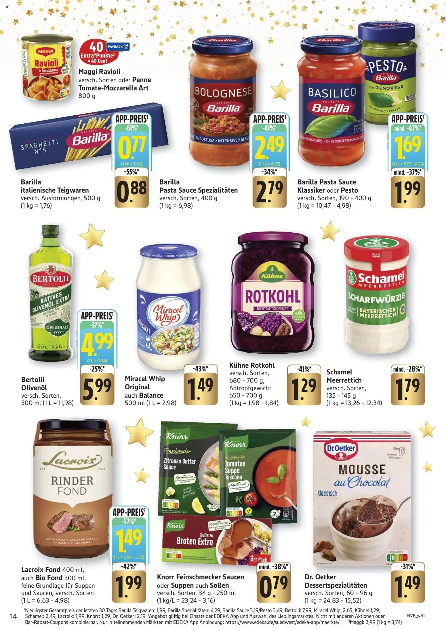 Edeka prospekt Tübingen	 – gültig ab 14.12.2025 | Seite: 14 | Produkte: Olivenol, Bertolli olivenol, Tomaten, Knorr