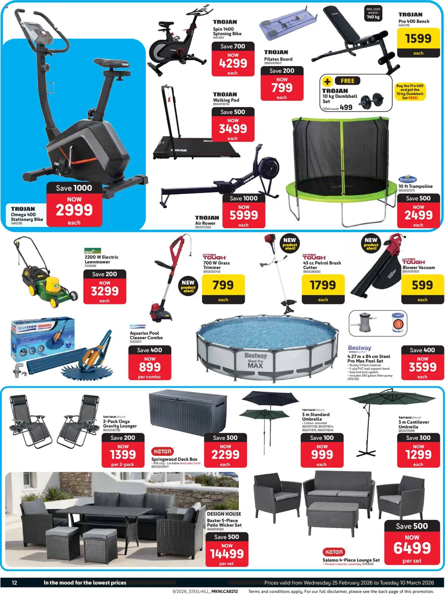 New Makro catalogue – valid from 25.02.2026 | Page: 12 | Products: Umbrella, Cutter, Box, Brush