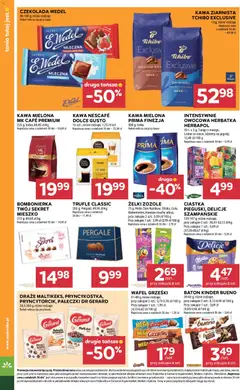 Pogląd oferty "Stokrotka Gazetka" - ważna od 15.01.2026 | Strona: 16 | Produkty: Kawa ziarnista, Kinder Bueno, Dolce Gusto, Kawa