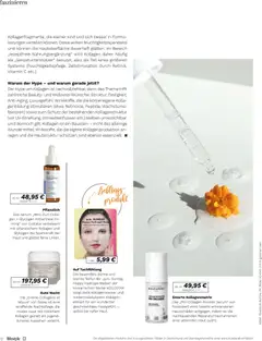 a.m. SUNDAY Happy Hydrogel Maske, Die besonders dünne und leichte Textur der Maske sorgt dank Kollagenwasser und niedermolekularem Kollagen-extrakt für ein wunderbar geschmeidiges Hautgefühl - selbst bei reifer Haut. ab 12.03.2026 gültig | Seite: 12 | Produkte: Creme, Maske, Bilder, Serum