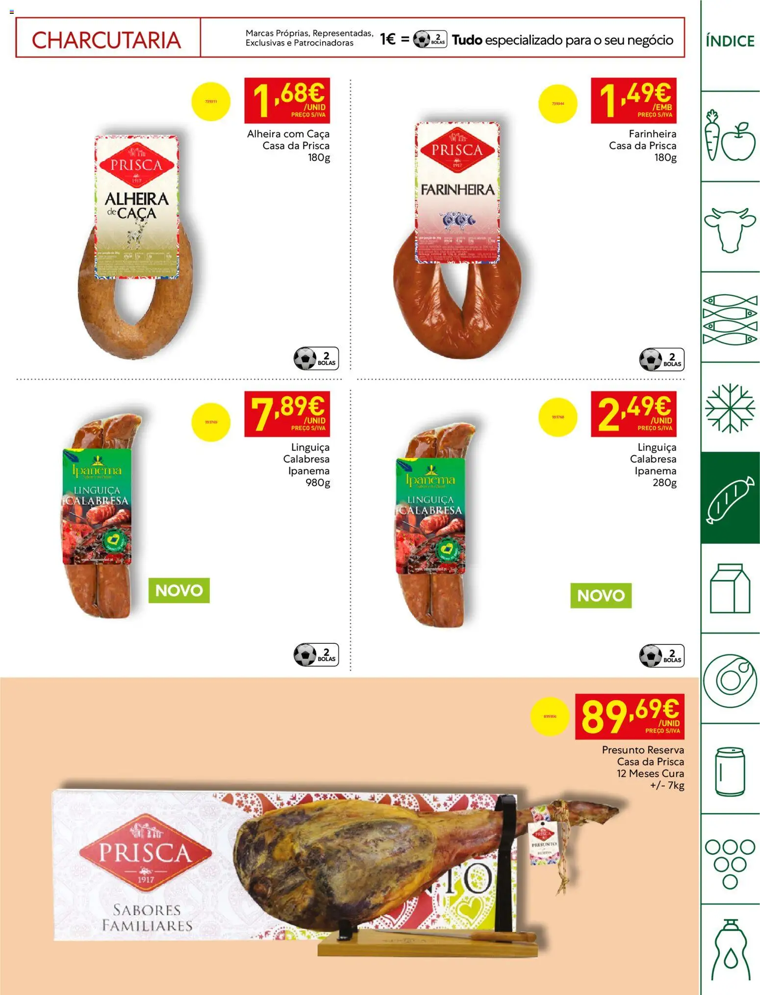 Recheio Horeca Madeira │ válido de 28.04.2026 | Página: 15 | Produtos: Linguiça, Presunto, Alheira