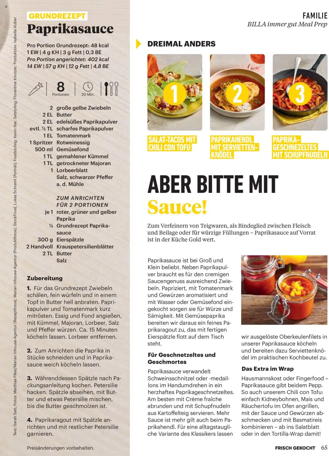 Billa Frisch Gekocht gültig ab 01.09.2025 | Seite: 63 | Produkte: Wasser, Chili, Ofen, Creme