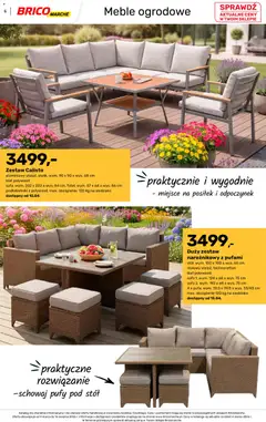 Pogląd oferty "Brico Marché gazetka - Wiosna" - ważna od 04.03.2026 | Strona: 5 | Produkty: Sofa, Stół, Meble ogrodowe