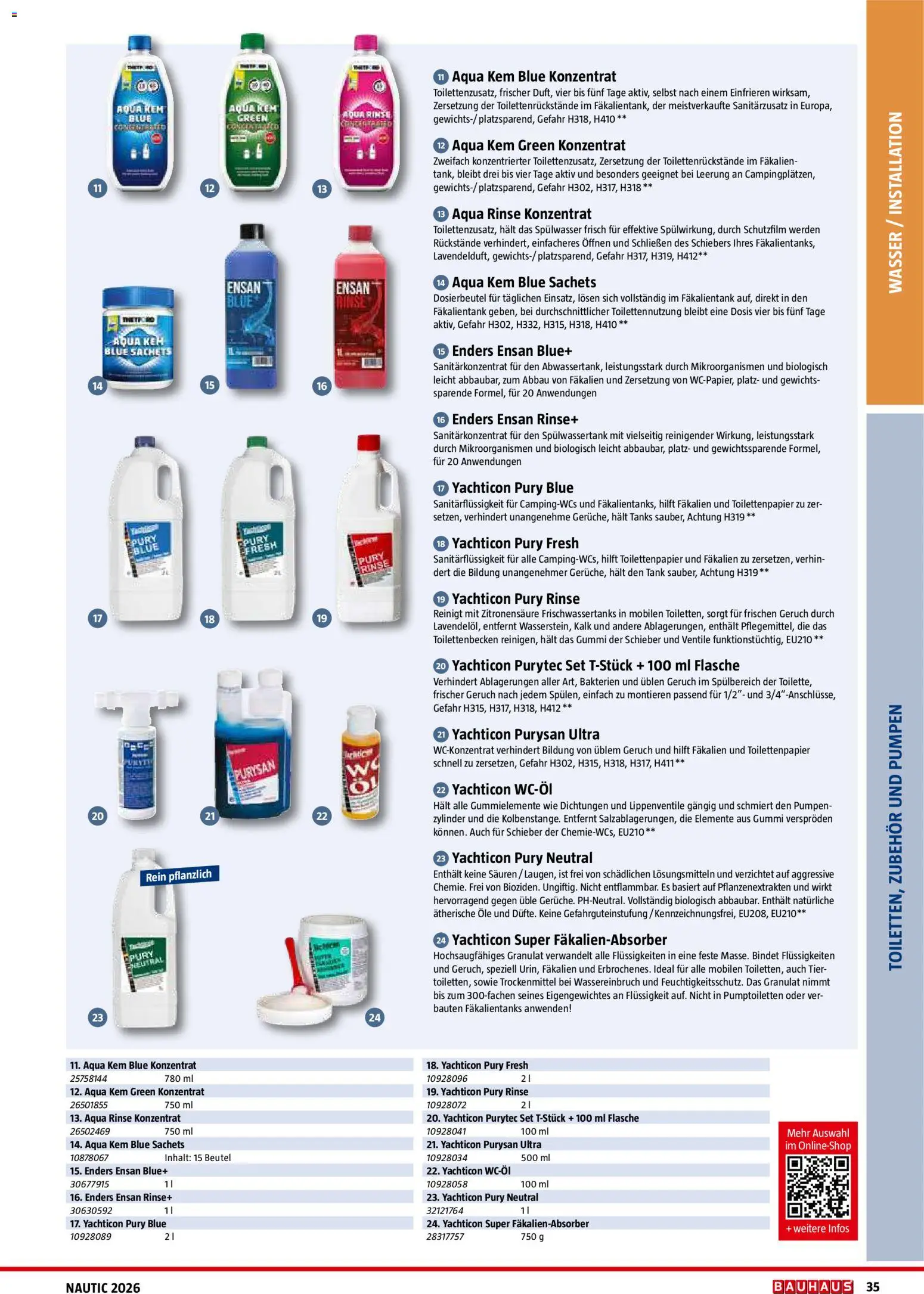 Bauhaus Nautic gültig ab 01.01.2026 | Seite: 35 | Produkte: Wasser