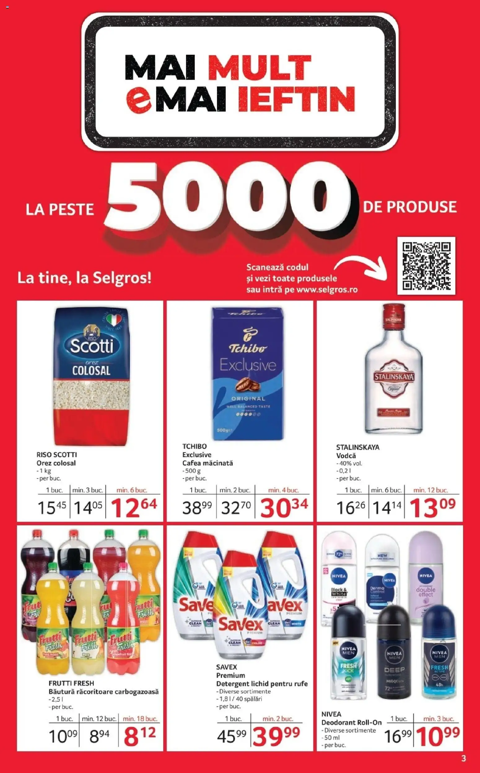 Noul catalog Selgros – valabil de la 02.01.2026 | Pagină: 3 | Produse: Cafea, Deodorant, Pește, Detergent